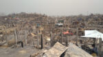 Cox's Bazar efter branden den 22a mars. 10 000 bostäder förstördes