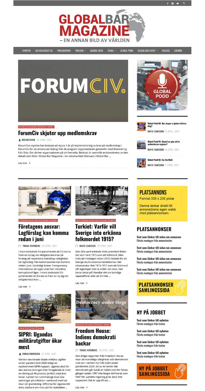 Platsannonser i flödet