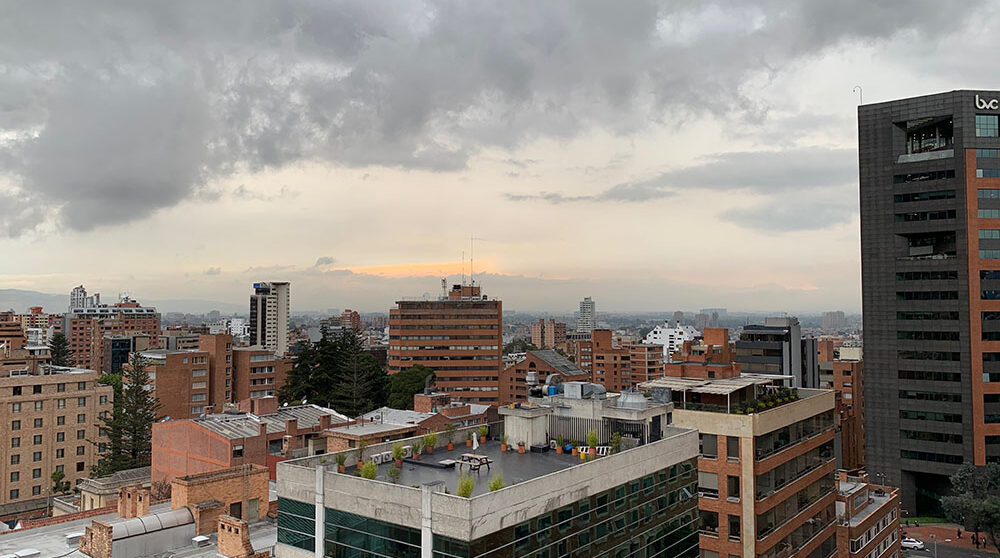 Vy över Colombias huvudstad Bogotá.