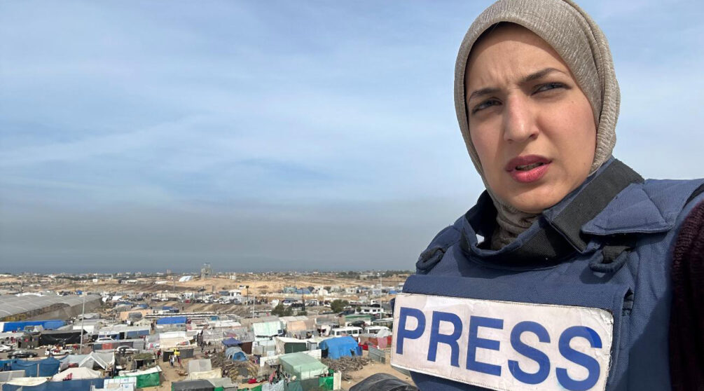 Youmna el Sayed, reporter för Al Jazeera i Gaza.